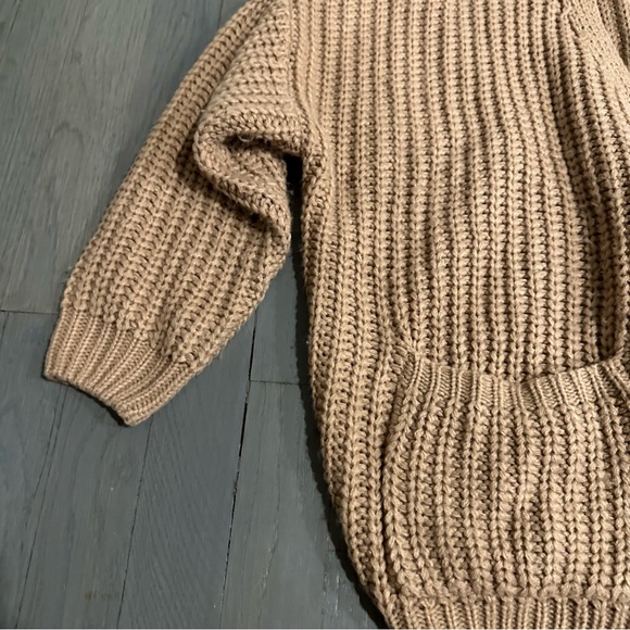 Dress Forum Los Angeles Camel Knit Button Down Cardigan Sweater - Picture 4 of 8